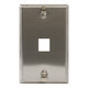 Telephone Faceplate With 1 Port - Steel - IC107FFWSS Telephone Faceplate With 1 Port - Steel - IC107FFWSS